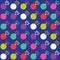 Seamless bomb pattern icon colorful