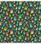 Seamless bright fun celebration festive pattern isolated on whit