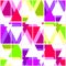 Seamless bright geometrical triangles pattern on white