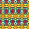 Seamless Bright Pattern in a Rectilinear Style. Background for Textile and Other Design Solutions