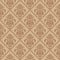 Seamless brown floral wallpaper