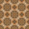 Seamless brown royal floral background