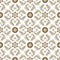 Seamless brown-white vintage pattern