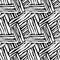 Seamless brushpen doodle pattern grunge texture.Trendy modern in