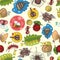 Seamless bug pattern