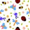 Seamless bug pattern