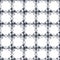 Seamless Bullseye Tie dye checks indigo pattern background.