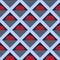 Seamless cage and Polka dot motive background
