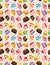 Seamless cake pattern