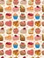 Seamless cake pattern