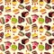 Seamless cake pattern