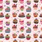 Seamless cake pattern