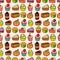 Seamless cake pattern