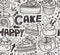 Seamless cake pattern