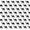 Seamless camel pattern with white background