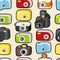 Seamless camera pattern