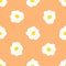 Seamless camomile floral pattern.