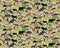 Seamless Camouflage Pattern with Animals For Kids. Animal Military Camouflage. Abstract seamless pattern for cloth