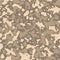Seamless camouflage pattern with mosaic of abstract stains. Military and desert army camo background in brown and beige