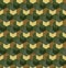 Seamless camouflage in simple Green and Brown khaki repeating pattern. Polygonal mosaic series for your design. Vector