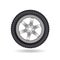 Seamless car tire braking print pattern brush stroke. Truck Wheel track grunge texture. Vector illustration image. Isolated on whi