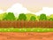 Seamless cartoon country landscape