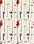 Seamless cartoon golf game pattern