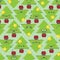 Seamless Cartoon Kawaii Christmas Tree Background