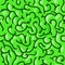 Seamless cartoon zombie brain pattern for Halloween