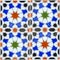 Seamless ceramic tile in the Spanish Andalusian style