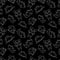 Seamless chalk pattern with pandas