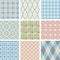 Seamless Check Pattern Set