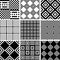 Seamless checked patterns set. Geometric textures