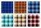 Seamless checkered plaid pattern bundle 3