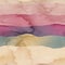 Seamless chic colorful pattern of patterned hills in watercolor.