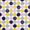 Seamless childish abstract colorful dots pattern