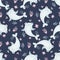 Seamless childish pattern with cute hammerhead sharks for nursery, baby shower, textile