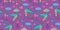 Seamless childish pattern with cute mermaids. Undersea vector illustration trendy texture. Perfect for fabric,textile,wrapping