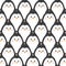 Seamless childish pattern with cute penguins.