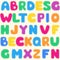 Seamless children\'s bright alphabet pattern