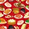 Seamless chinese food pattern