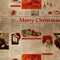 Seamless Christmas newspaper pattern