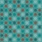 Seamless Christmas nordic knitting vector pattern with colorful snowflakes