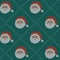 Seamless Christmas nordic knitting vector pattern with Selburose and decorative elements