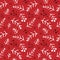 Seamless christmas pattern with fir branches. Spruce background