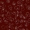 Seamless christmas pattern, illustration. New Year`s symbols on a claret background. Ideal for wallpapers, wrapping paper,