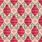 Seamless christmas pattern in vintage style