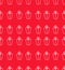Seamless Christmas pattern white gifts on red background