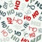 seamless christmas pattern with words hohoho