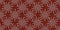 Seamless christmas snowflake woven linen border. Two tone seasonal red farmhouse frost edge for washi tape. Holiday